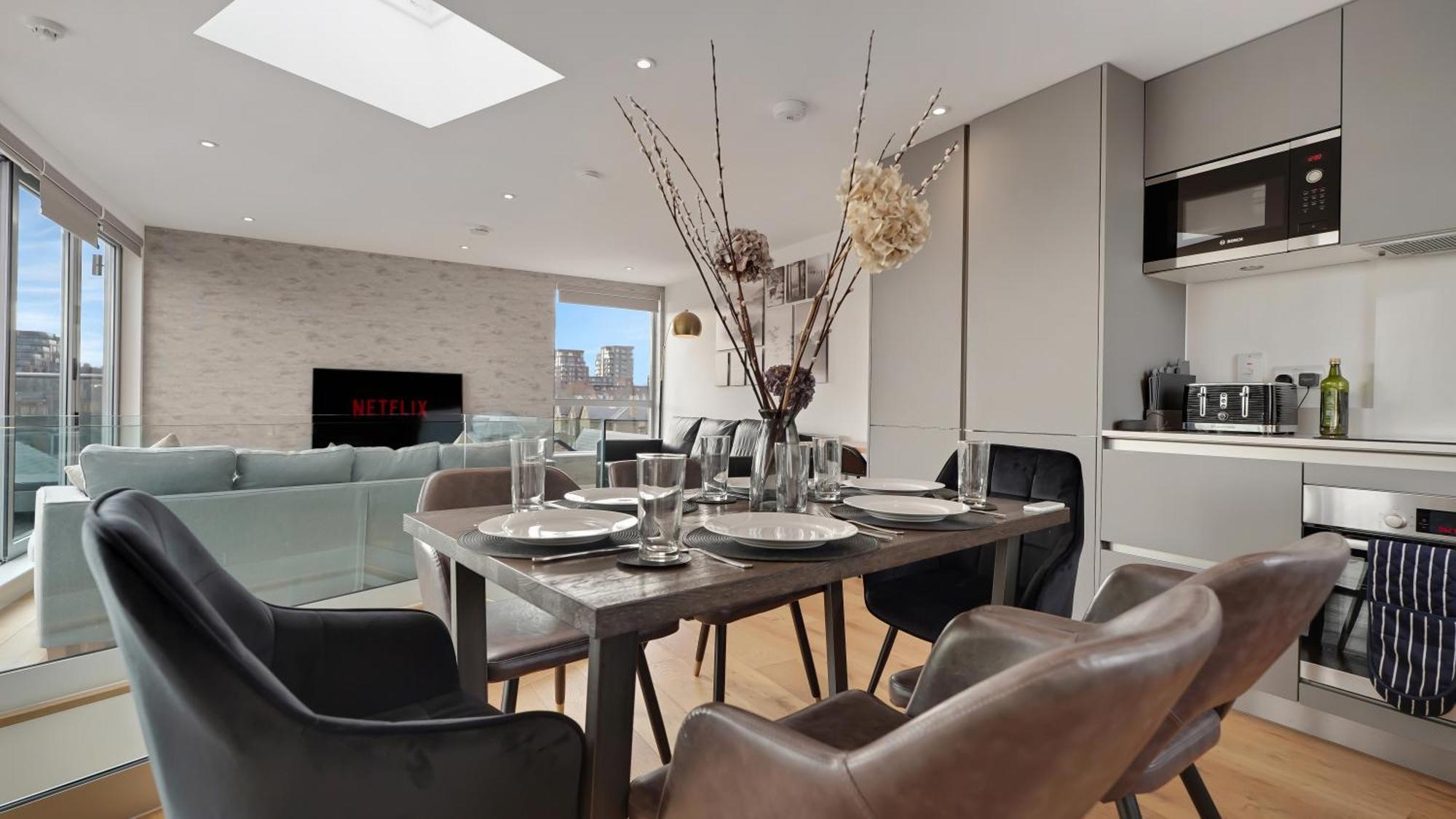 Modern And Spacious Penthouse Apartment In Putney With Free Parking Londres Exterior foto