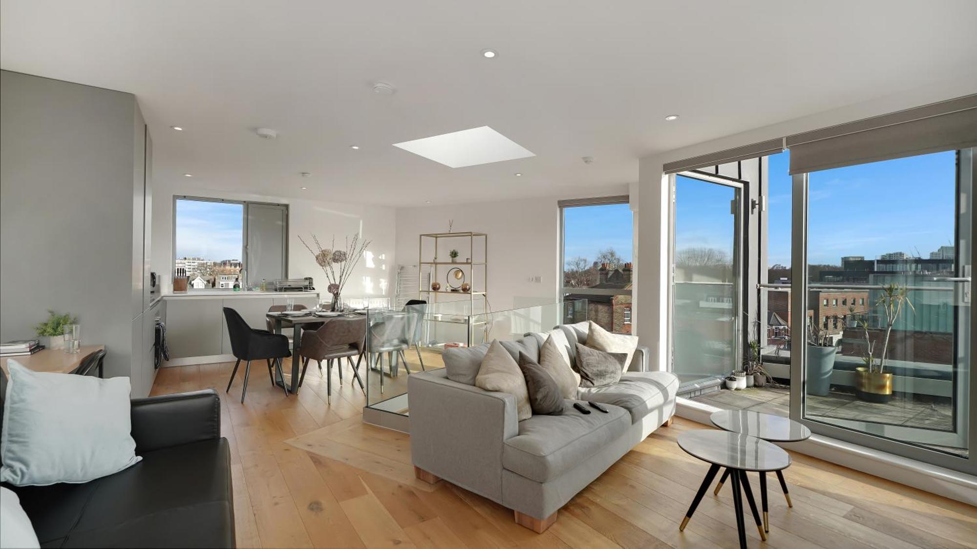 Modern And Spacious Penthouse Apartment In Putney With Free Parking Londres Exterior foto